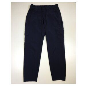 ATHLETA Pull On Dark Blue Zip Pockets Cargo Pocket Leg Lightweight Pant